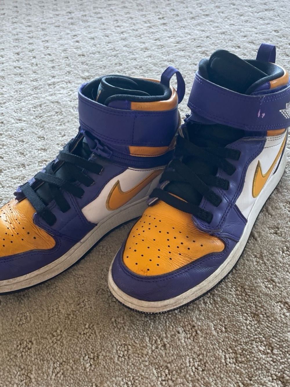 Nike Air Jordan 1 Mid - Purple, Yellow, White